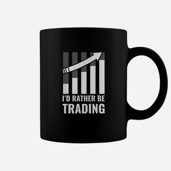 I'd Rather Be Trading Stock Market Trading Coffee Mug - Thegiftio