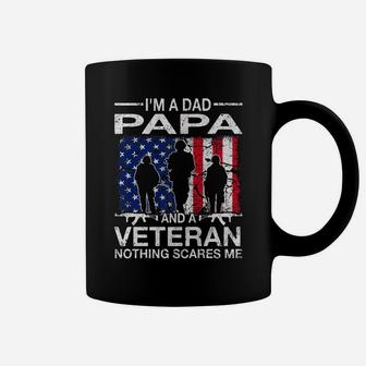 I'm A Dad Papa And A Veteran For Dad Father's Day Coffee Mug | Crazezy CA