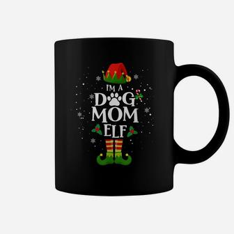 I'm A Dog Mom Elf Xmas Matching Family Christmas Pajamas Coffee Mug | Crazezy