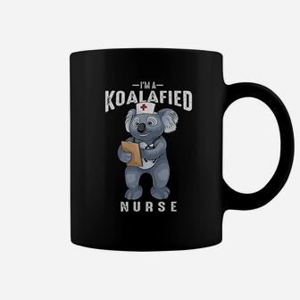 Im A Koalafied Nurse Cool Rn Koala Nursing Bear Funny Gift Coffee Mug | Crazezy
