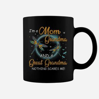 I'm A Mom Grandma And A Great Grandma Nothing Scares Me Coffee Mug | Crazezy