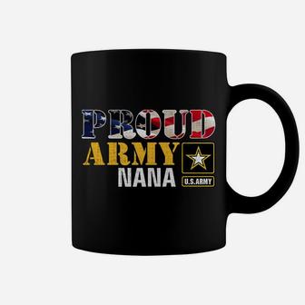 I'm A Proud Army Nana American Flag Military Gift Veteran Coffee Mug | Crazezy AU