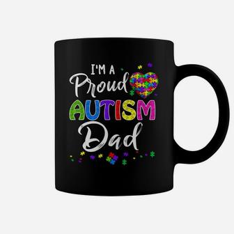 I'm A Proud Autism Dad Shirt Autism Awareness Coffee Mug | Crazezy