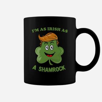 I'm As Irish As A Shamrock Cute Kawaii Shamrock Coffee Mug - Monsterry