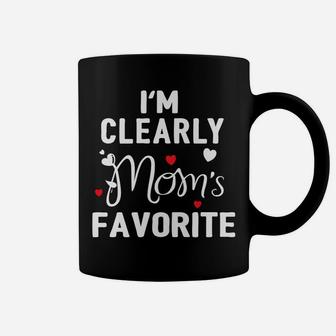 I'm Clearly Mom's Favorite Funny Sibling Humor Gift Coffee Mug | Crazezy AU