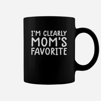 Im Clearly Moms Favorite Son Or Daughter Coffee Mug | Crazezy DE