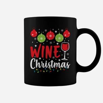 Im Dreaming Of A Wine Christmas - Xmas Snowflakes Sweatshirt Coffee Mug | Crazezy
