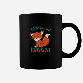 Im Gonna Be Big Brother Fox Funny Baby Announcement Coffee Mug - Thegiftio UK