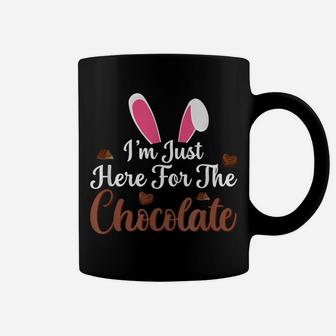 I'm Just Here For The Chocolate Funny Easter Bunny Coffee Mug | Crazezy CA