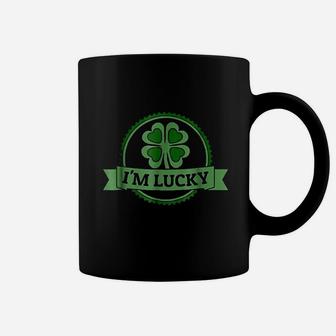 Im Lucky Shamrock Gift For St Patrick Day Coffee Mug | Crazezy