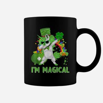 Im Magical Irish Dabbing Unicorn Toddler St Patricks Day Coffee Mug - Monsterry