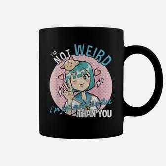I'm Not Weird I'm Just More Creative Than You Coffee Mug - Monsterry