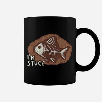 I'm Stuck Funny Fossil Fish Kids Boys Archeology Dinosaur Coffee Mug | Crazezy UK
