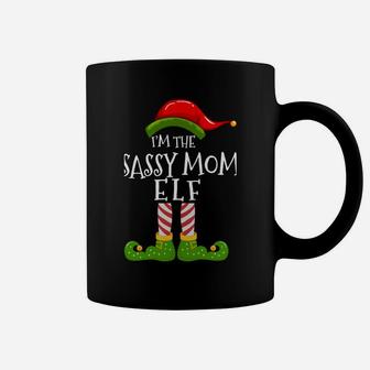 I'm The Sassy Mom Elf Matching Family Christmas Pyjamas Coffee Mug | Crazezy