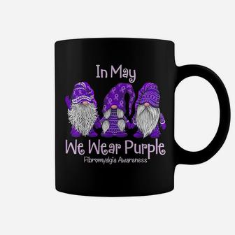 In May We Wear Purple For Fibromyalgia Awareness Gnome Coffee Mug | Crazezy DE