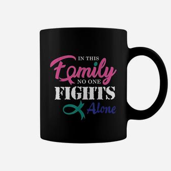 In This Family No One Fight Alone Coffee Mug | Crazezy UK