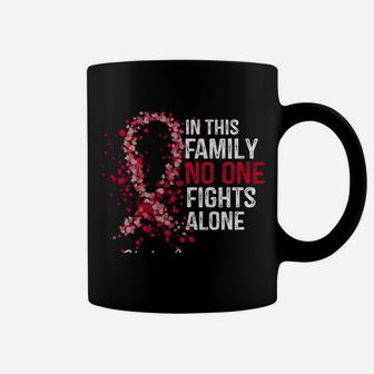 In This Family No One Fights Alone Stroke Awareness Survivor Coffee Mug | Crazezy DE