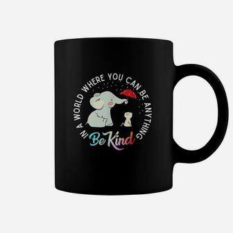 In World Where You Can Be Anything Be Kind Elephant Umbrella Coffee Mug | Crazezy