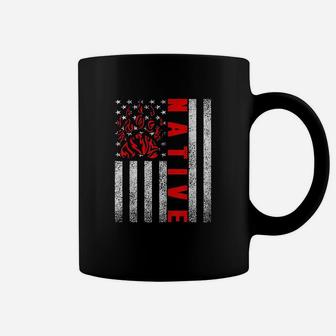 Indigenous Peoples Day Indian Native American Flag Bear Paw Coffee Mug | Crazezy