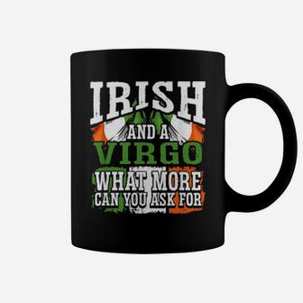 Irish And A Virgo Flag Zodiac Facts Birthday Coffee Mug - Monsterry DE
