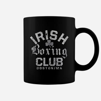 Irish Boxing Club Boston Shamrock Distressed Gift Coffee Mug - Thegiftio