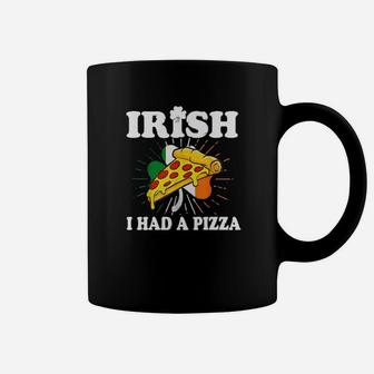 Irish I Had A Pizza Funny St Patricks Day Pizza Coffee Mug - Monsterry