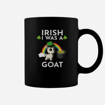Irish I Was A Goat Leprechaun St Patricks Day Lucky Coffee Mug - Thegiftio UK