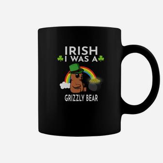 Irish I Was A Grizzly Bear Leprechaun St Patricks Day Coffee Mug - Thegiftio UK
