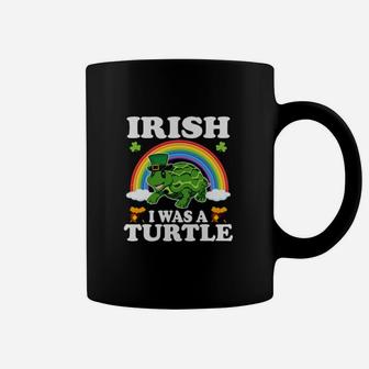 Irish I Was A Turtle Leprechaun Hat Turtle St Patricks Day Coffee Mug - Monsterry