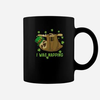 Irish I Was Napping Funny St Patricks Day Sloth Coffee Mug - Thegiftio UK