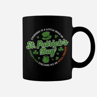 Irish Italians St Patrick's Paddys Day Irish Green Shamrock Raglan Baseball Tee Coffee Mug | Crazezy AU