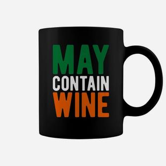 Irish May Contain Wine Saint Patricks Day Flag Coffee Mug - Thegiftio UK