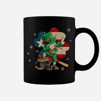 Irish Puerto Rico Dabbing Leprechaun St Patricks Day Coffee Mug - Monsterry