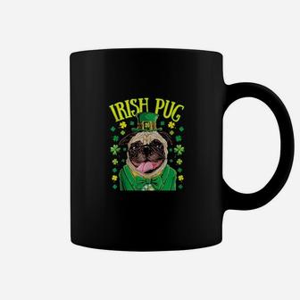 Irish Pug St Patricks Day Boys Leprechaun Dog Coffee Mug - Monsterry