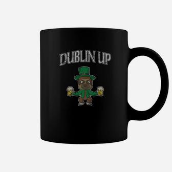 Irish Sloth Dublin Up Beer Drinking St Patricks Day Coffee Mug - Thegiftio UK
