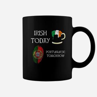 Irish Today Portuguese Tomorrow St Patricks Day Coffee Mug - Thegiftio UK