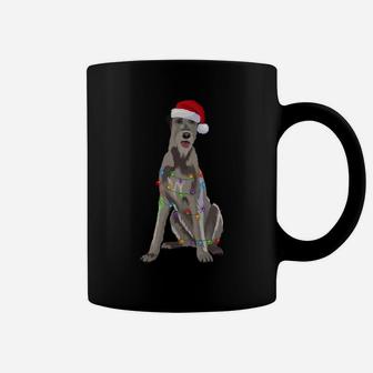 Irish Wolfhound Christmas Lights Xmas Dog Lover Coffee Mug | Crazezy