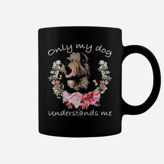 Irish Wolfhound Lover Only My Dog Understands Me Flower Coffee Mug - Monsterry DE