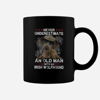 Irish Wolfhound Never Underestimate An Old Man Classic Coffee Mug - Thegiftio UK