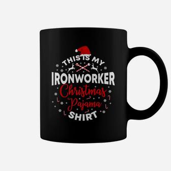 Ironworker Shirts Funny Christmas Pajama Holiday Xmas Coffee Mug | Crazezy