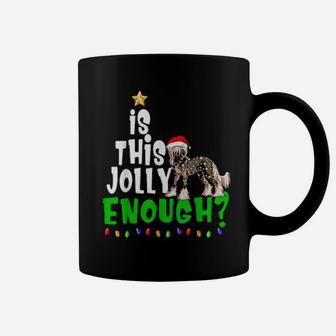Is This Jolly Enough Xmas Chinese Crested Coffee Mug - Monsterry UK