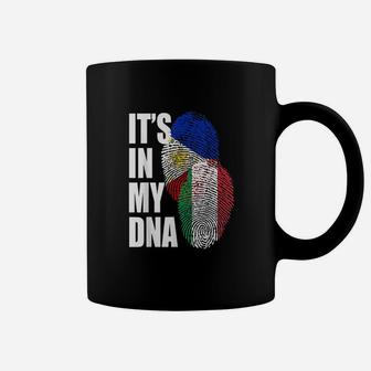 Italian And Filipino Dna Mix Flag Heritage Coffee Mug | Crazezy AU