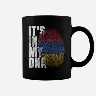 It's In My Dna Armenian Shirt Proud Gifts Pride Armenia Flag Coffee Mug | Crazezy CA