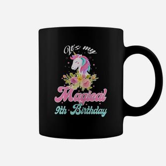 Its My 9Th Birthday Unicorn Gifts 9 Years Old Birthday Girl Coffee Mug | Crazezy DE