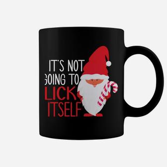It's Not Going To Lick Itself Christmas Gnomes Candy Cane Coffee Mug | Crazezy CA