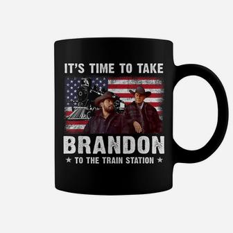 Its Time To Take Brandon To The Train Station Retro Vintage Coffee Mug | Crazezy