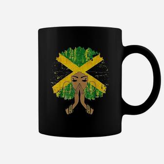 Jamaican Flag Black Woman Melanin Queen Afro Gift Coffee Mug - Thegiftio UK
