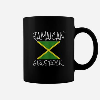 Jamaican Girls Rock Jamaican Queen Girl Pride Flag Jamaican Coffee Mug | Crazezy