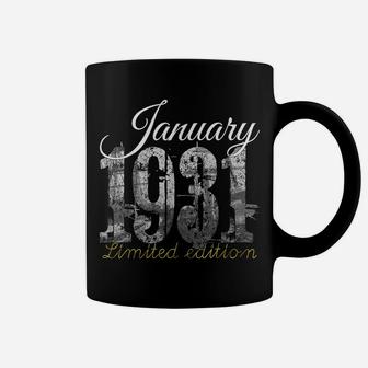 January 1931 Tee - 90 Year Old Shirt 1931 90Th Birthday Gift Coffee Mug | Crazezy