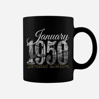 January 1950 Tee - 70 Year Old Shirt 1950 70Th Birthday Gift Coffee Mug | Crazezy